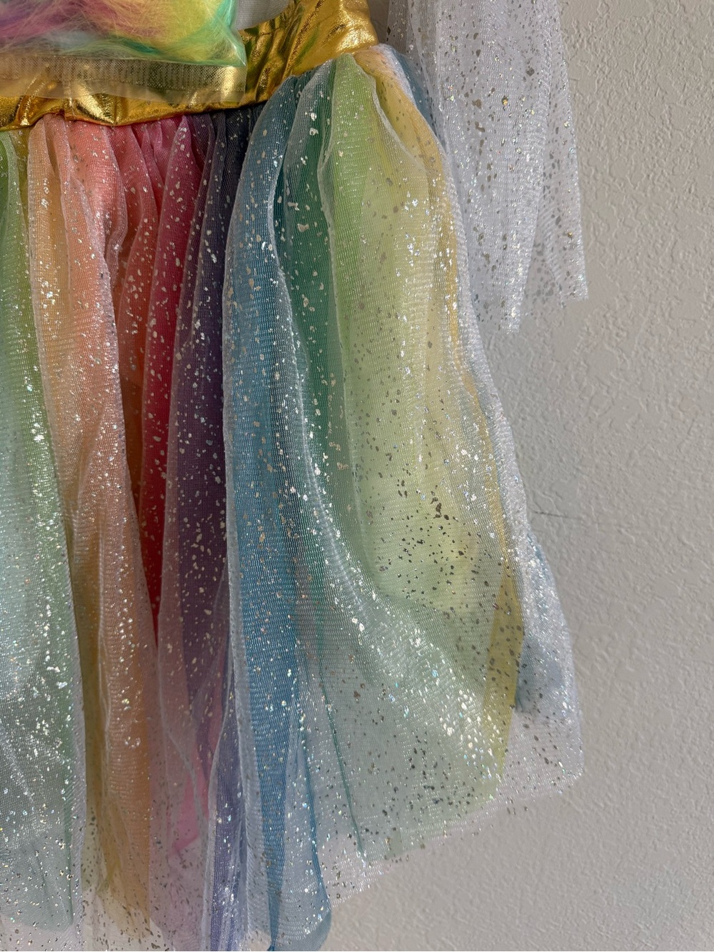Rainbow Unicorn Sequin Girls Costume Dress - Picture 7 of 8